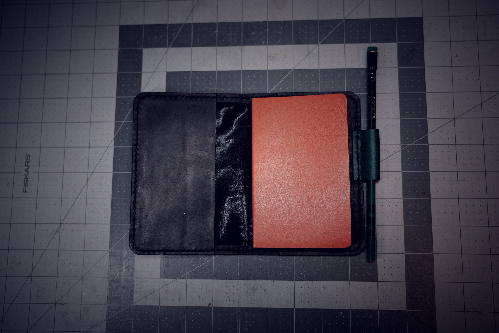 Notebook Cover — Black Open