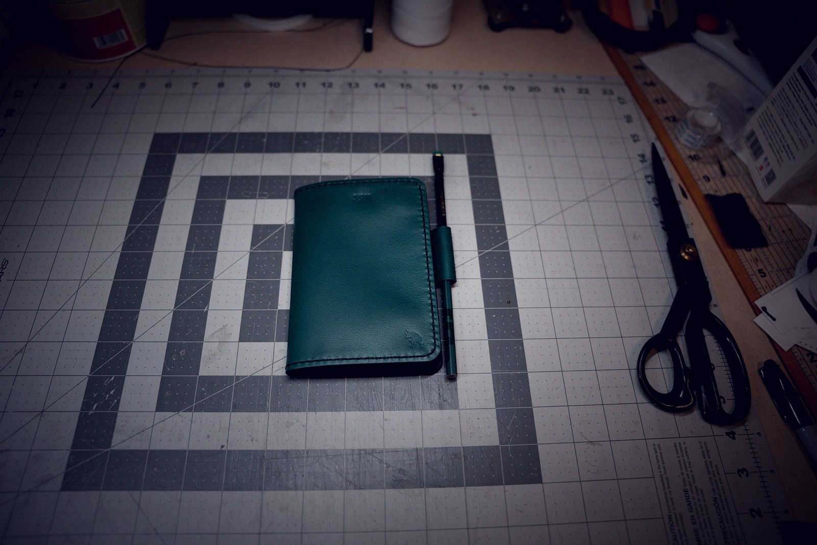 Notebook Cover — Teal Closed
